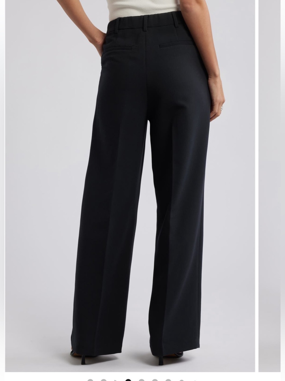 Nordstrom Open Edit high waist twill trousers - Picture 9 of 12